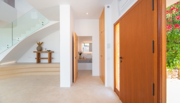 Resa estates Ibiza for sale modern villa martinet views entrance.jpg